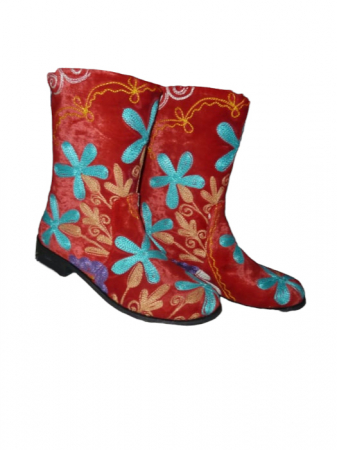Cizme scurte Melissa  piele material textil cz15 [1]
