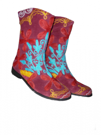 Cizme scurte Melissa  piele material textil cz17 [1]