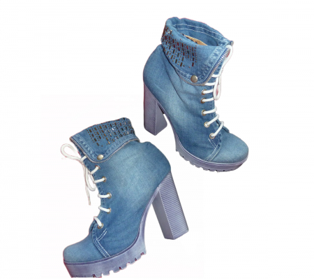 Incaltaminte jeans femei - Ghete jeans g1