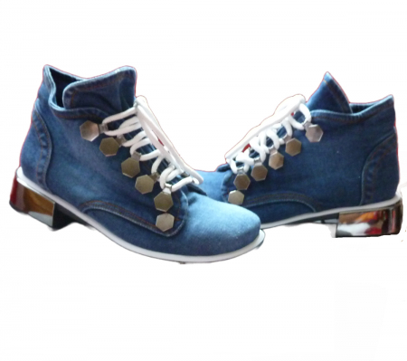 Incaltaminte jeans femei - Ghete jeans gtj1
