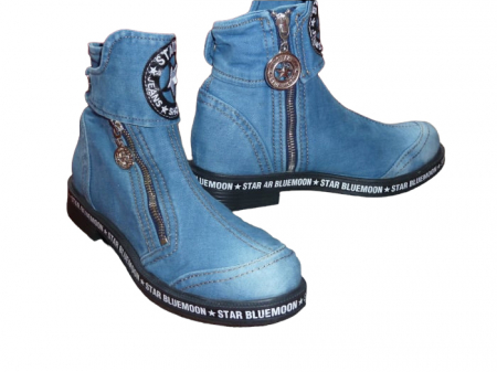 Incaltaminte jeans femei - Ghete jeans H99-9104