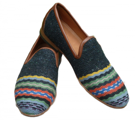 Incaltaminte piele barbati - Pantofi Sultan piele - material textil P10