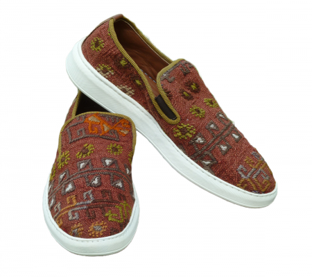 Incaltaminte piele barbati - Pantofi Emir piele - material textil P38