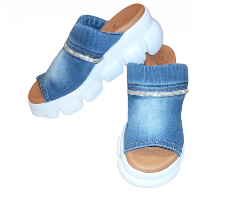 Incaltaminte jeans femei - Sandale jeans s2