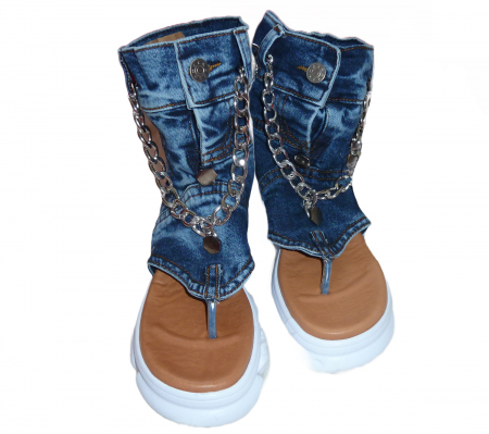 Incaltaminte jeans femei - Sandale jeans sd3
