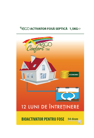 Întreținere ECO fose septice și țevi - Activator fosa septica ECO CONFORT 1,5 Kg