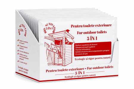 BEV Bioactivator 5 în 1 pentru toalete exterioare (hazna, closet, etc), o doză, 25g [2]