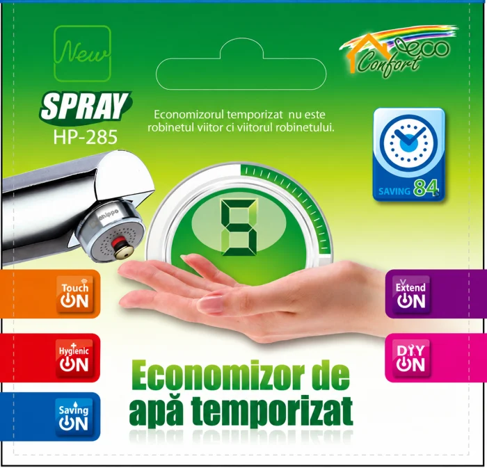 Economizoare de apa pentru robinet - Economizor de apa temporizat Spray, HP-285, Eco Confort