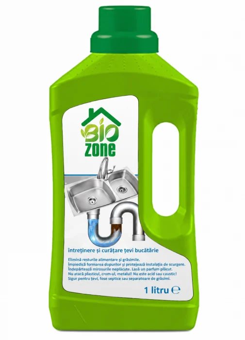 Fose septice & Întreținere - Soluție pentru întreținerea țevilor de bucătărie, 1 L, BioZone