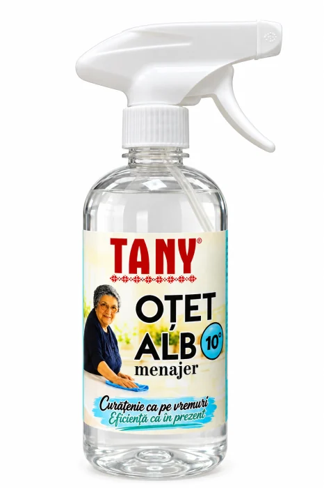 Curățenie - Oțet alb menajer 10 grade, 500 ml, cu pulverizator, Tany