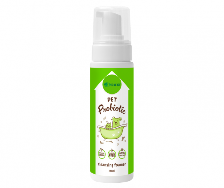 Spuma de curatare probiotica  pentru animale de companie, 210ml Detergenti Bio - Spuma de curatare probiotica  pentru animale de companie, 210ml