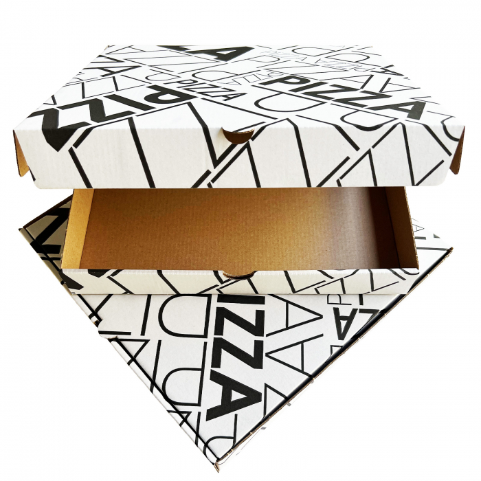 Set cutii pizza (50 buc) 320x320x40 mm, alb [3]