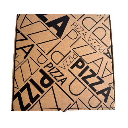 Cutii pizza - Set cutii pizza (50 buc) 320x320x40 mm, natur