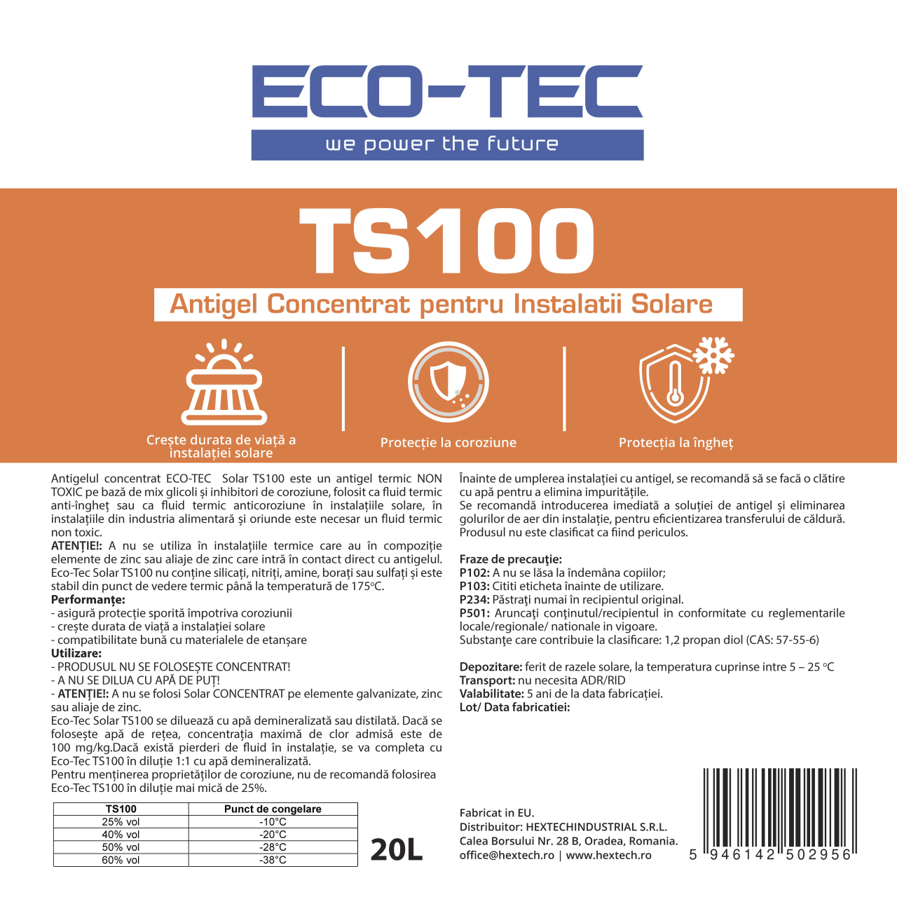 Antigel concentrat ECO-TEC TS100 – Antigel non-toxic pentru instalatii termice, solare si pompe de caldura [5]