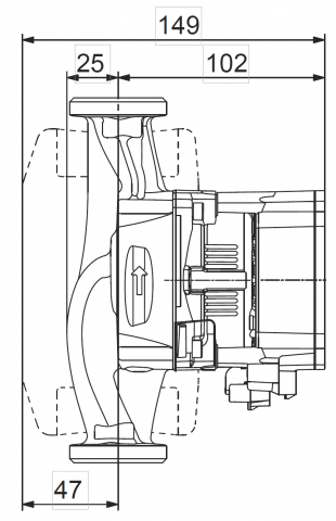 Grundfos ALPHA1 L 25-60 180 1x230V 50Hz 6H, 99160584, Pompa circulatie [2]