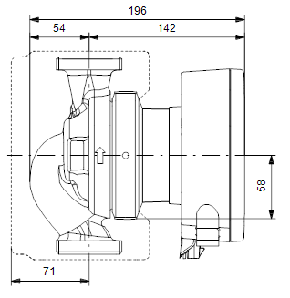 Grundfos MAGNA1 25-60 180 1x230V PN10, 99221217, Pompa circulatie [2]