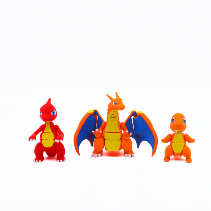 Figurine 3D Pokemon Battle Charmander Evolution, printate 3D, 20 cm [5]