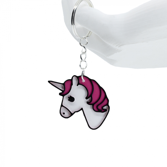 Breloc 3D Unicorn, 4 cm [2]