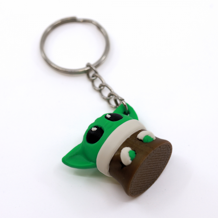 Breloc Baby Yoda, printat 3D, 3 cm [3]