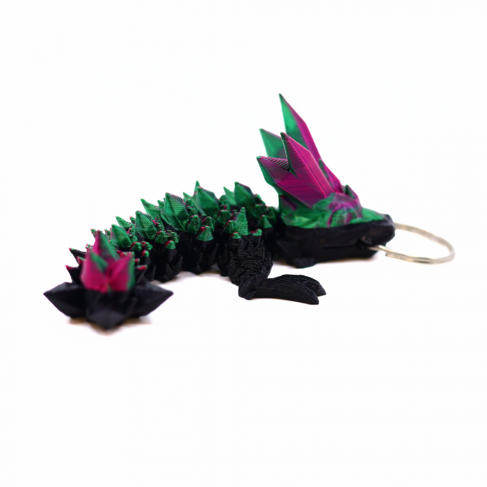 Breloc Dragon Cristal printat 3D, 12 cm [4]