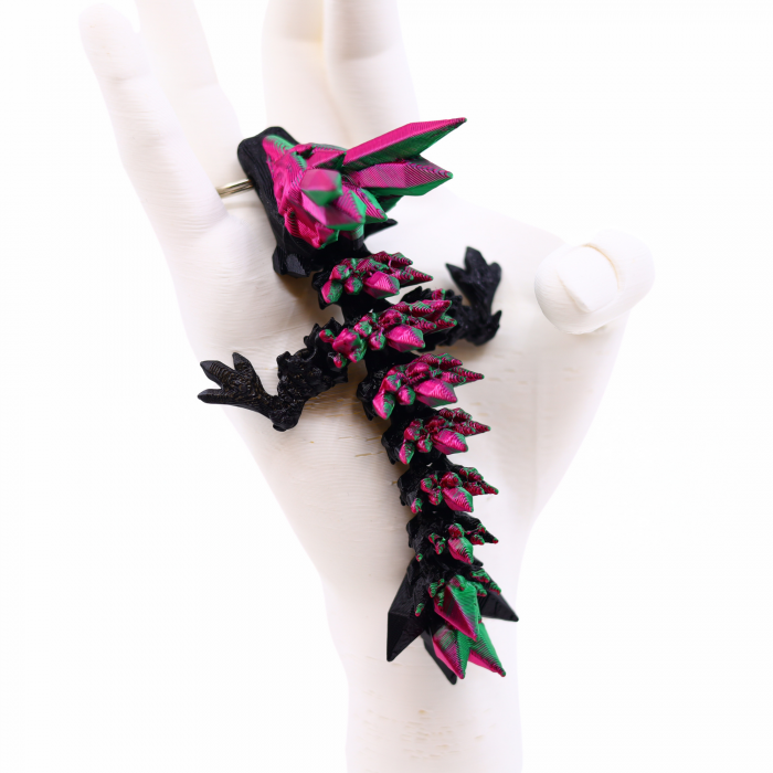 Breloc Dragon Cristal printat 3D, 12 cm [7]