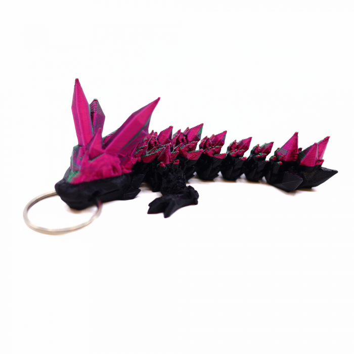Breloc Dragon Cristal printat 3D, 12 cm [1]