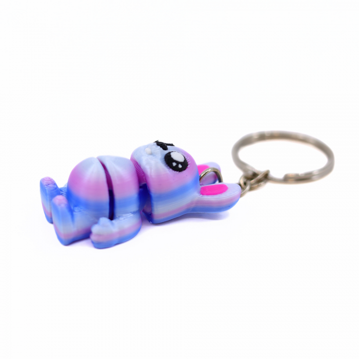 Breloc Iepuras Rainbow printat 3D [6]