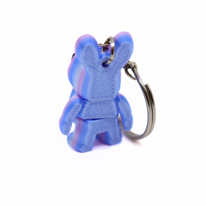 Breloc Iepuras Rainbow printat 3D [4]
