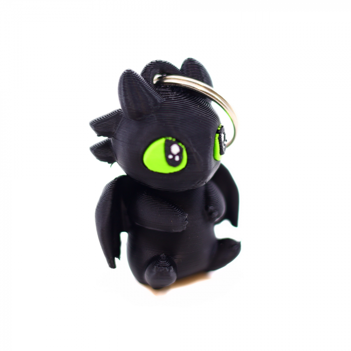 Breloc Mini Night Fury printat 3D [2]