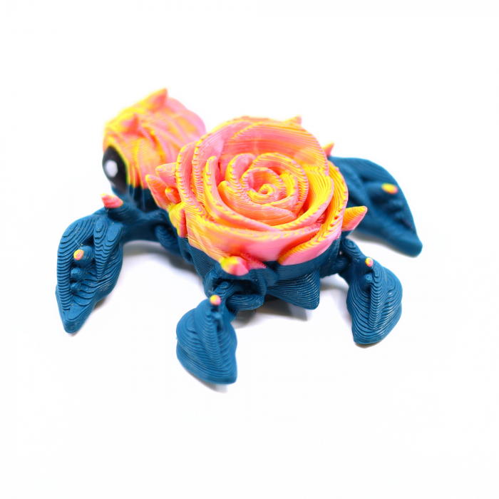 Broscuta Trandafir Magnet, printata 3d, 7 cm [4]