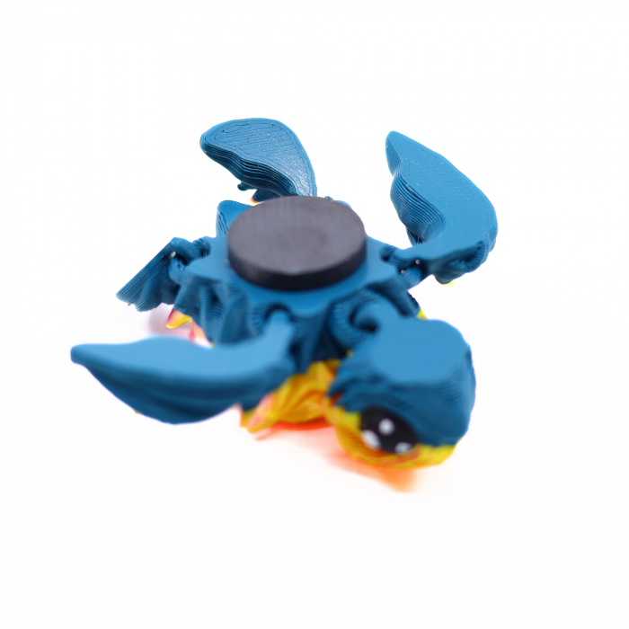 Broscuta Trandafir Magnet, printata 3d, 7 cm [7]