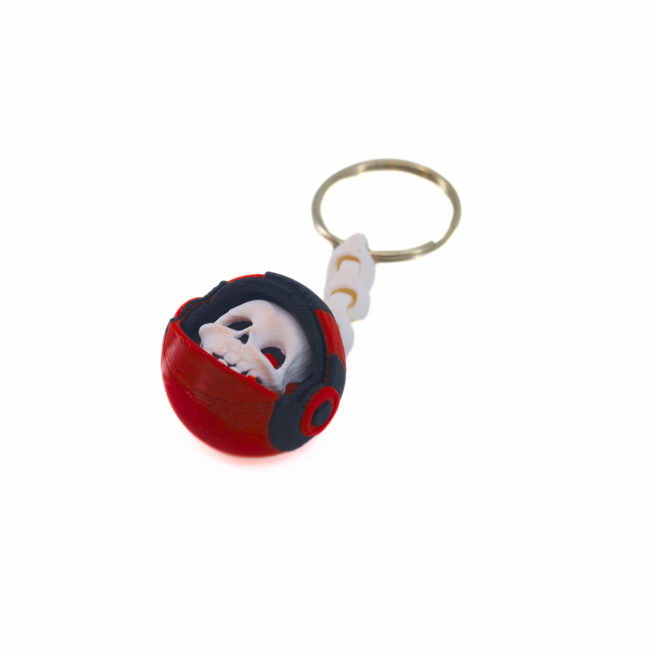 Cască Craniu Printată 3D cu Vizieră Mobilă, 4 cm [6]