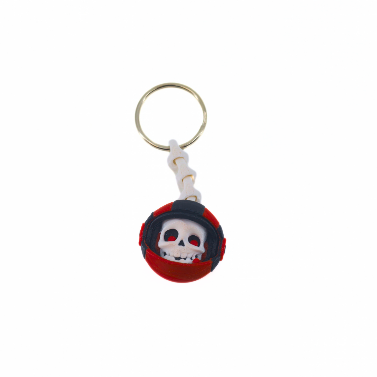 Cască Craniu Printată 3D cu Vizieră Mobilă, 4 cm [5]
