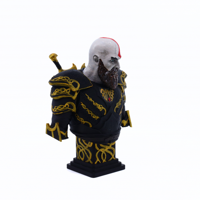 Figurina 3D Kratos, pictata manual, 16 cm [3]
