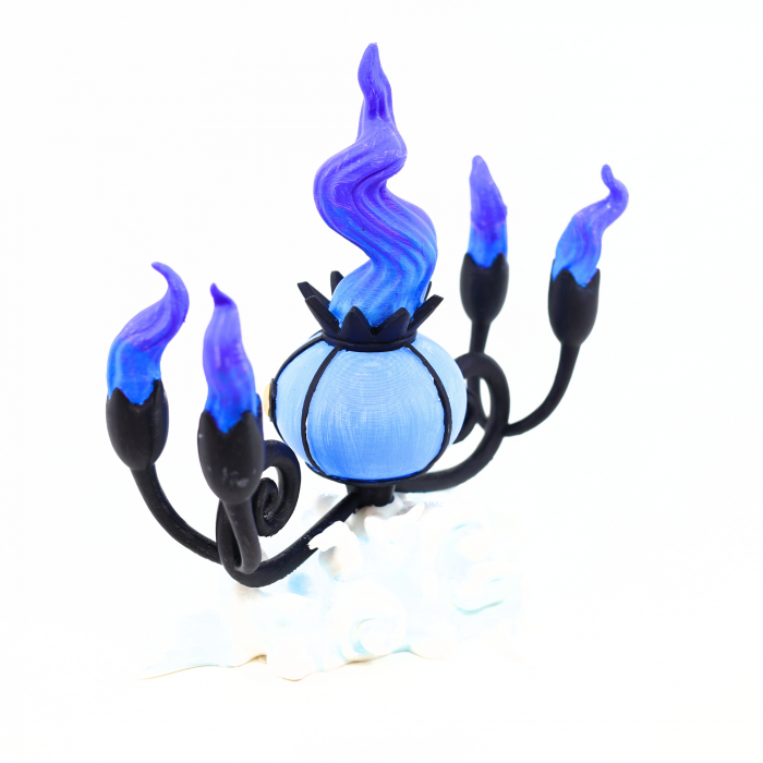 Figurina Chandelure Pokemon printata 3D, pictata manual, 18 cm [6]