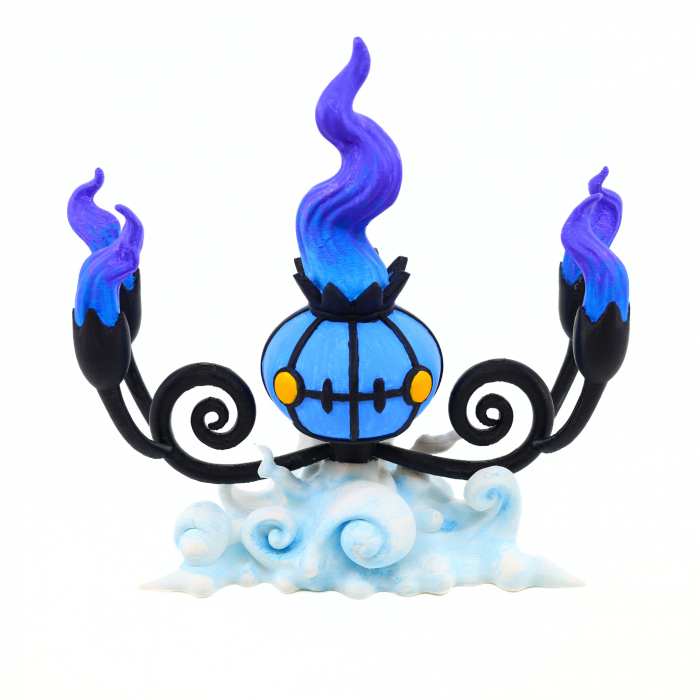 Figurina Chandelure Pokemon printata 3D, pictata manual, 18 cm [1]