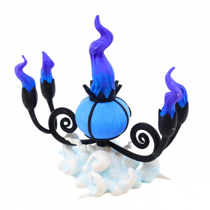 Figurina Chandelure Pokemon printata 3D, pictata manual, 18 cm [5]