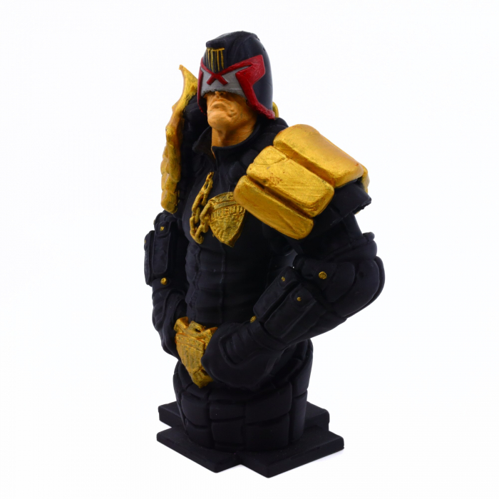 Figurină Judge Dredd printată 3D, pictat manual, 21 cm [2]