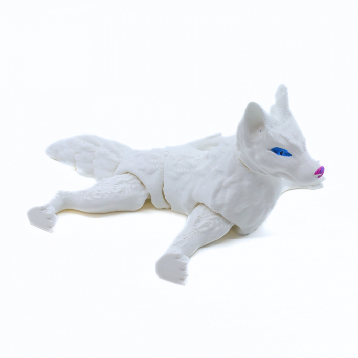 Figurină Lup Alb printată 3D, 11 cm [2]