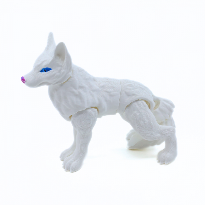 Figurină Lup Alb printată 3D, 11 cm [5]
