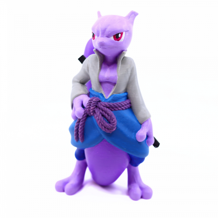 Figurina Mewtwo Sasuke Naruto Pokemon printata 3D, 19 cm [7]
