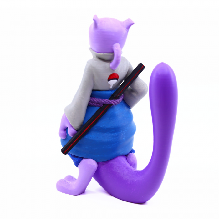 Figurina Mewtwo Sasuke Naruto Pokemon printata 3D, 19 cm [6]