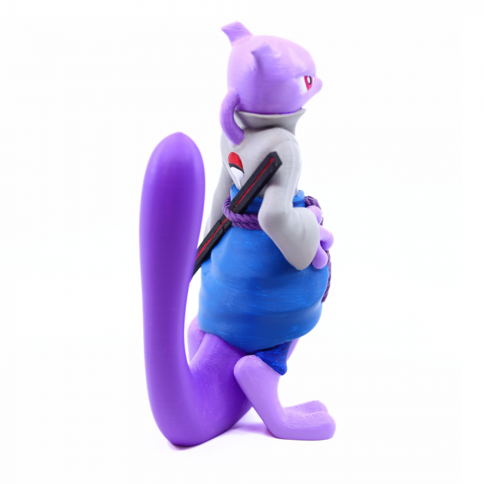 Figurina Mewtwo Sasuke Naruto Pokemon printata 3D, 19 cm [4]