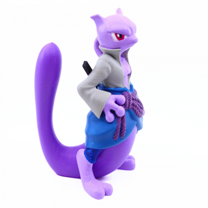 Figurina Mewtwo Sasuke Naruto Pokemon printata 3D, 19 cm [2]