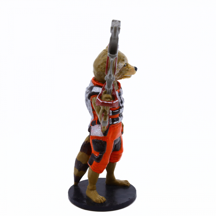 Figurină Rocket Raccoon printată 3D, pictată manual, 15 cm [3]