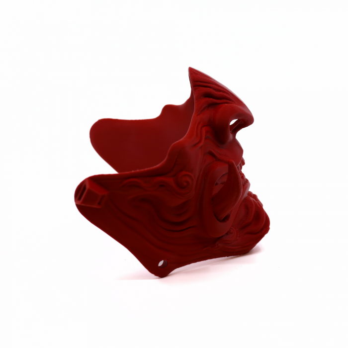 Mască Samurai Oni colț jos printată 3D, 13 cm [4]