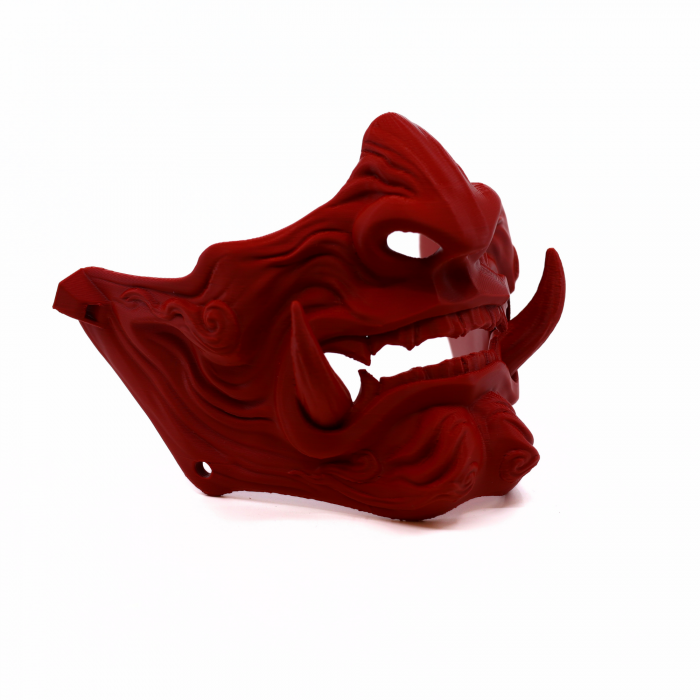 Mască Samurai Oni colț sus printată 3D, 13 cm [7]