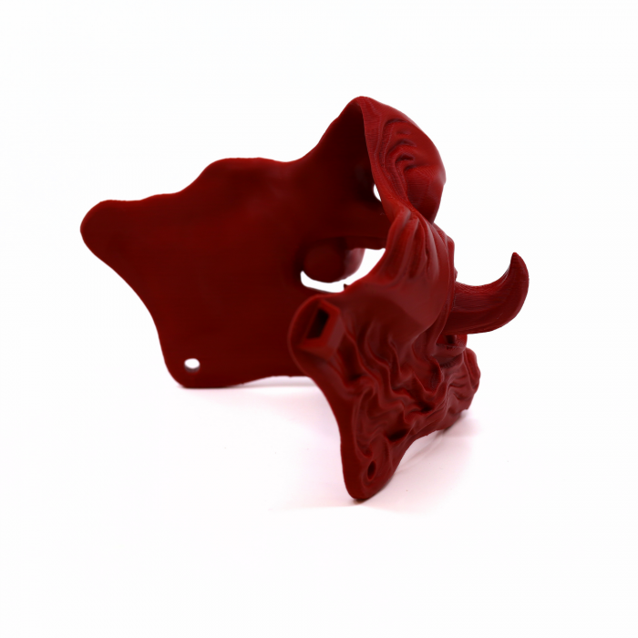 Mască Samurai Oni colț sus printată 3D, 13 cm [6]