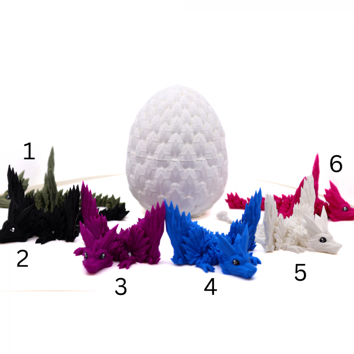 Set Ou + Dragon Baby Cristale si Aripi, printat 3D [4]