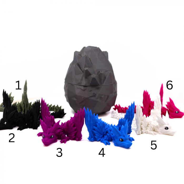 Set Ou + Dragon Baby Cristale si Aripi, printat 3D [9]